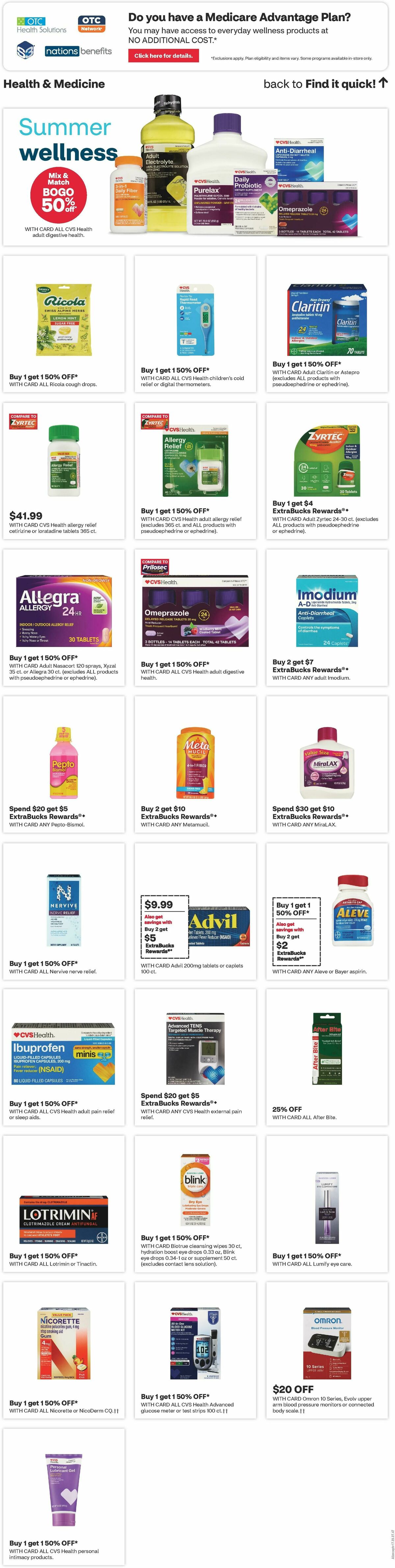 CVS Pharmacy Weekly Ad from July 20