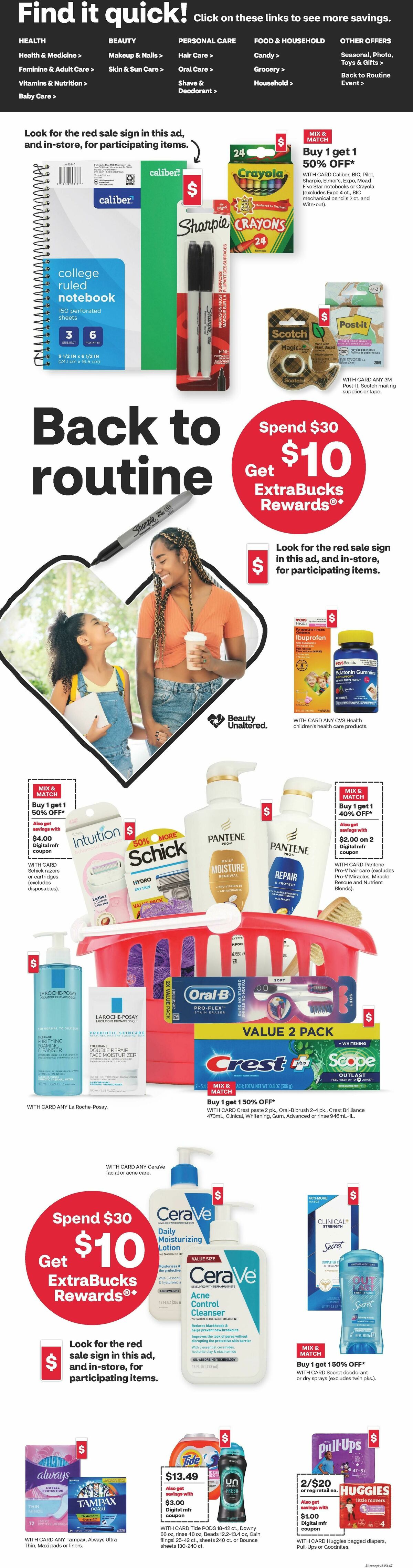 CVS Pharmacy Weekly Ad from August 3