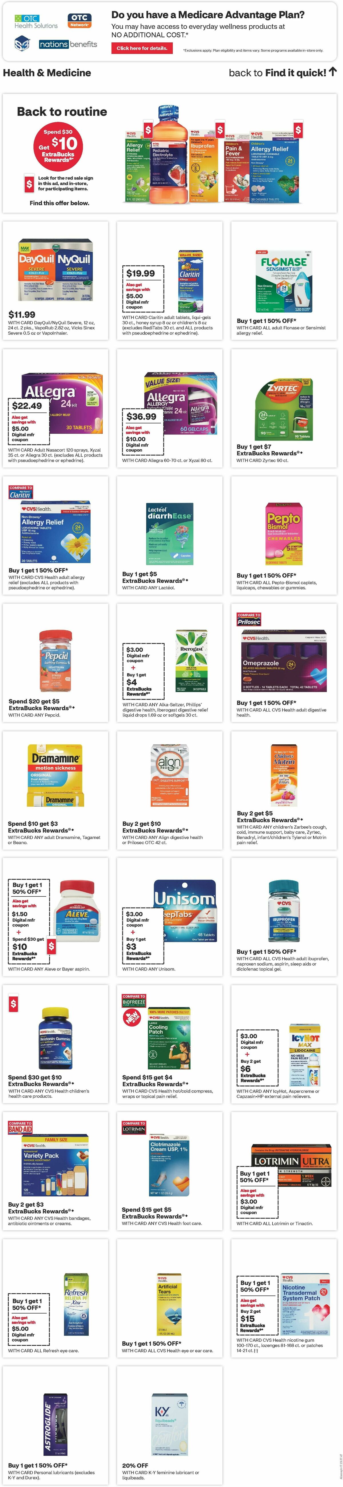 CVS Pharmacy Weekly Ad from August 10