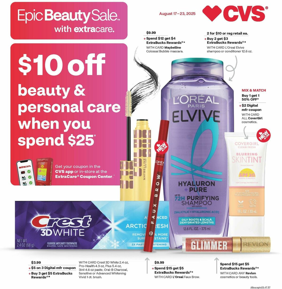CVS Pharmacy Weekly Ad from August 17