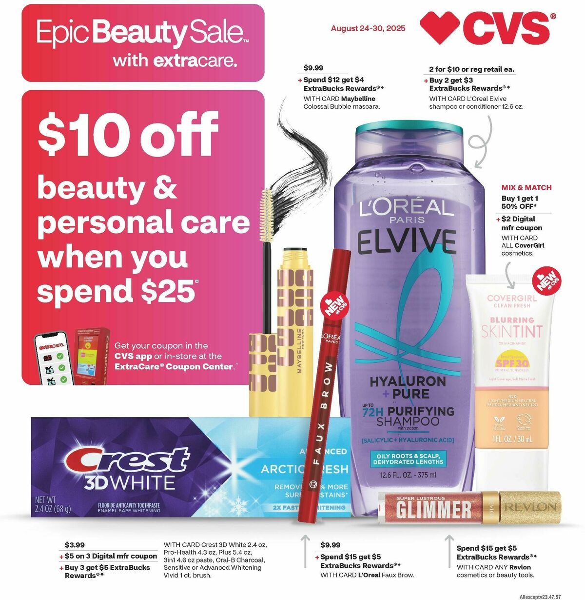 CVS Pharmacy Weekly Ad from August 24