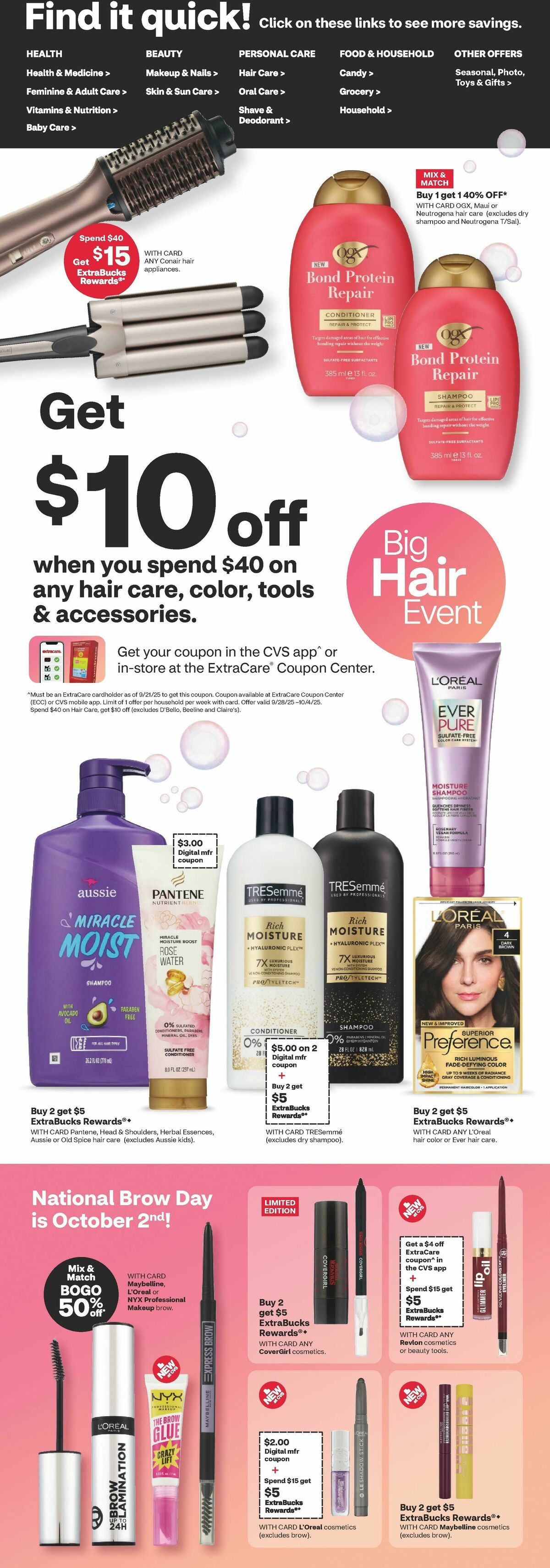 CVS Pharmacy Weekly Ad from September 28