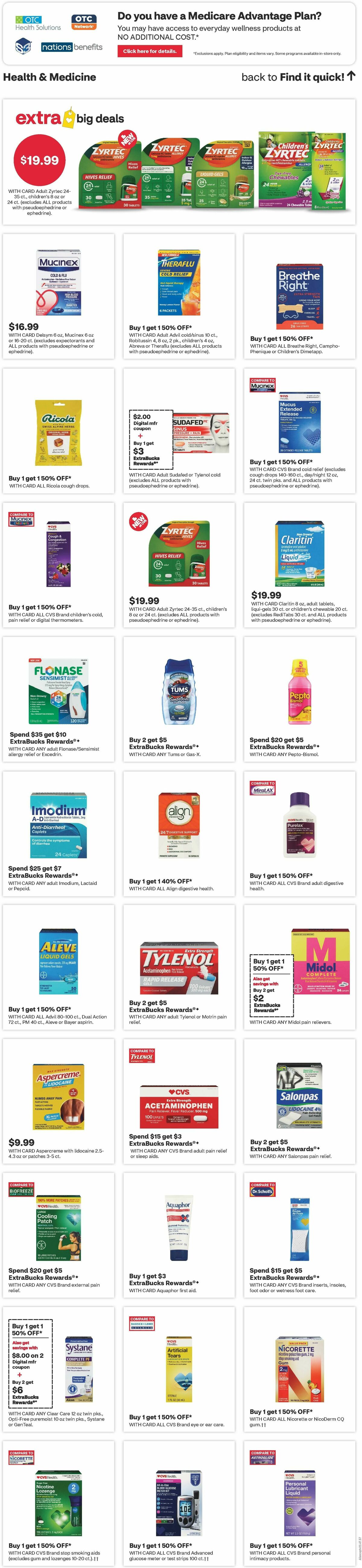 CVS Pharmacy Weekly Ad from October 19