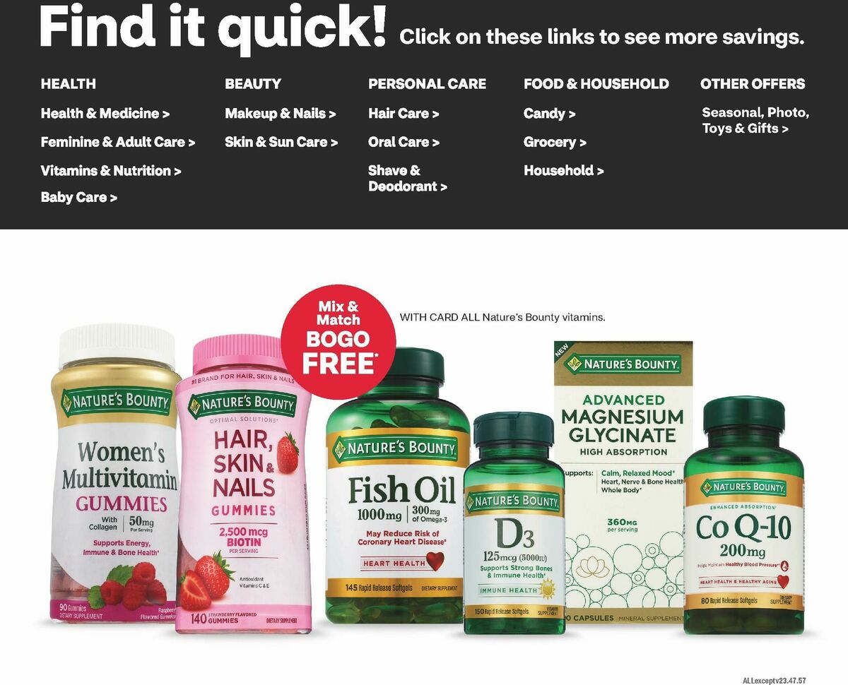 CVS Pharmacy Weekly Ad from November 2