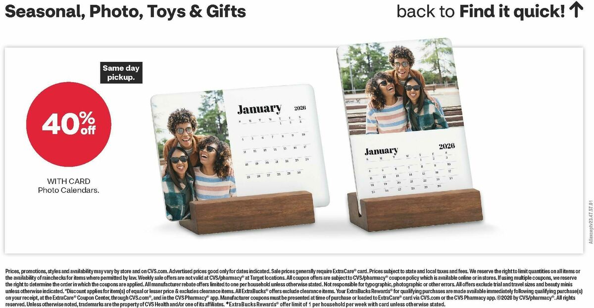 CVS Pharmacy Weekly Ad from January 4