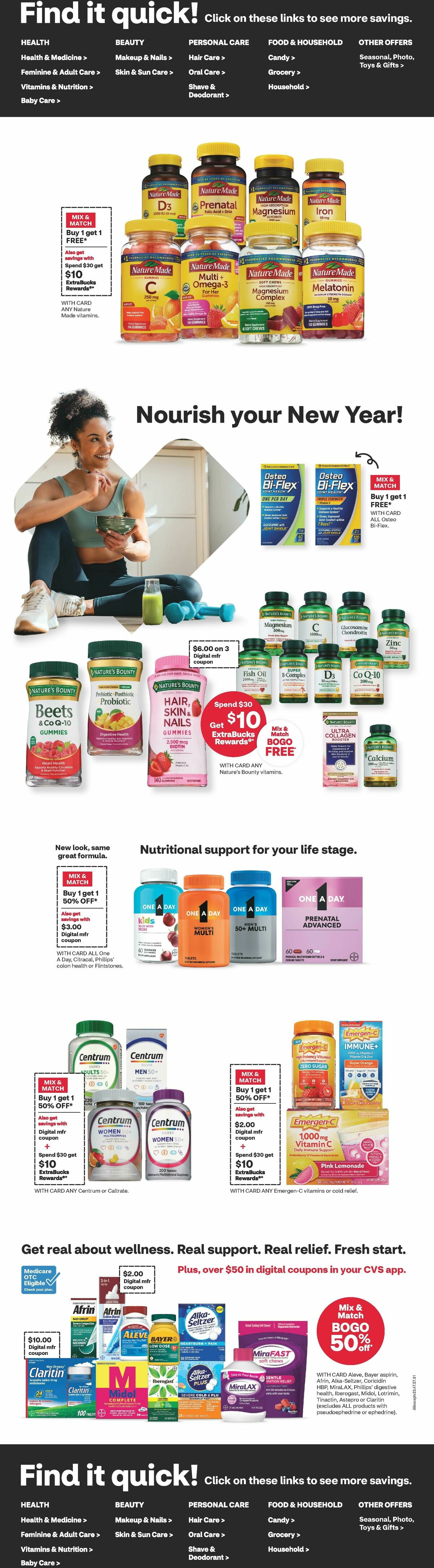 CVS Pharmacy Weekly Ad from January 4