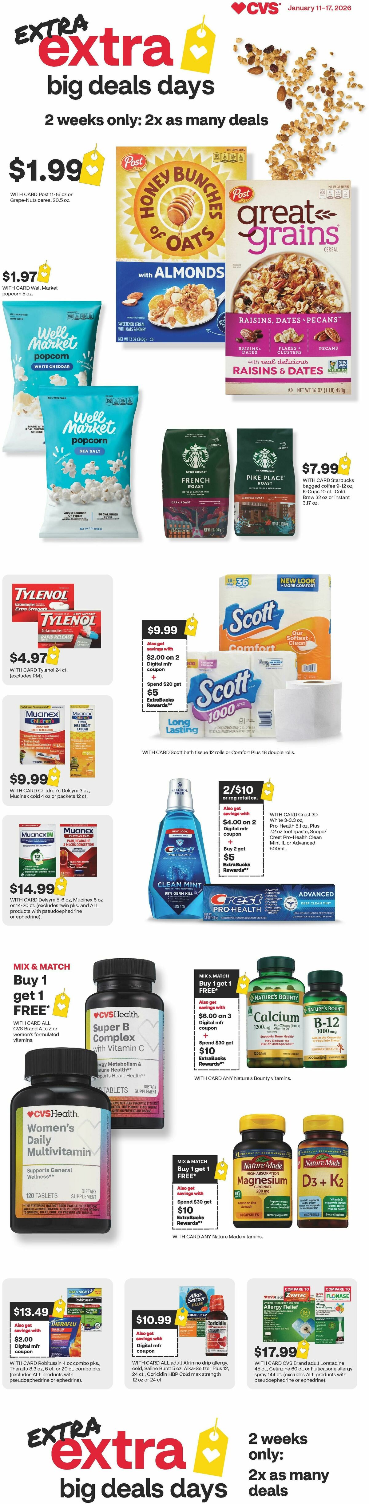 CVS Pharmacy Weekly Ad from January 11