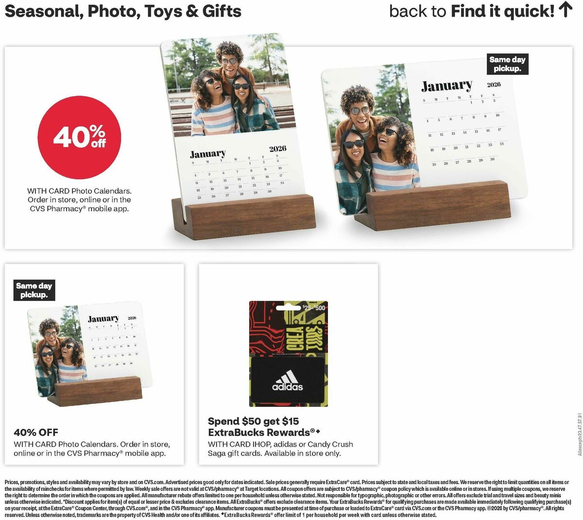 CVS Pharmacy Weekly Ad from January 11