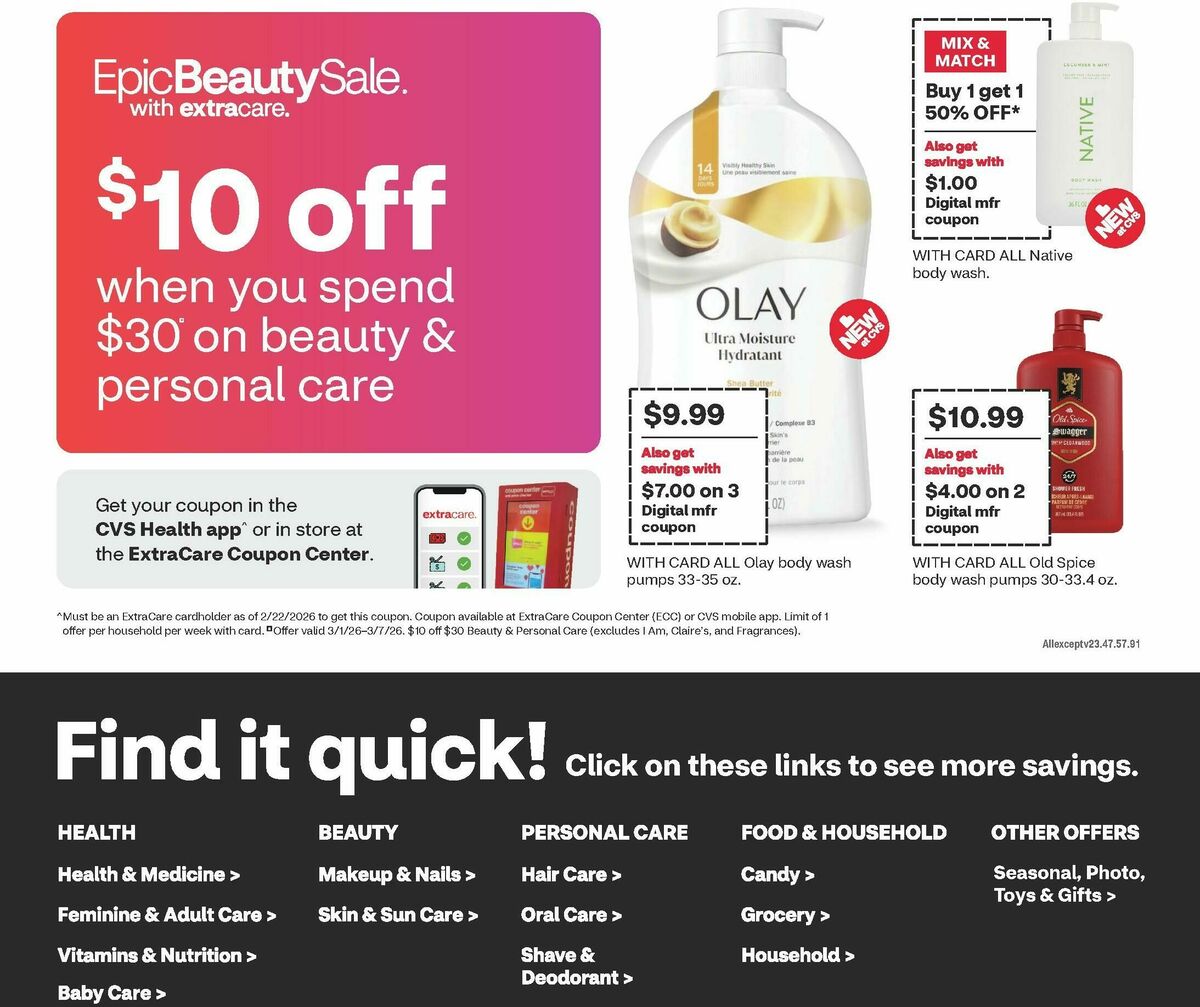 CVS Pharmacy Weekly Ad from March 1