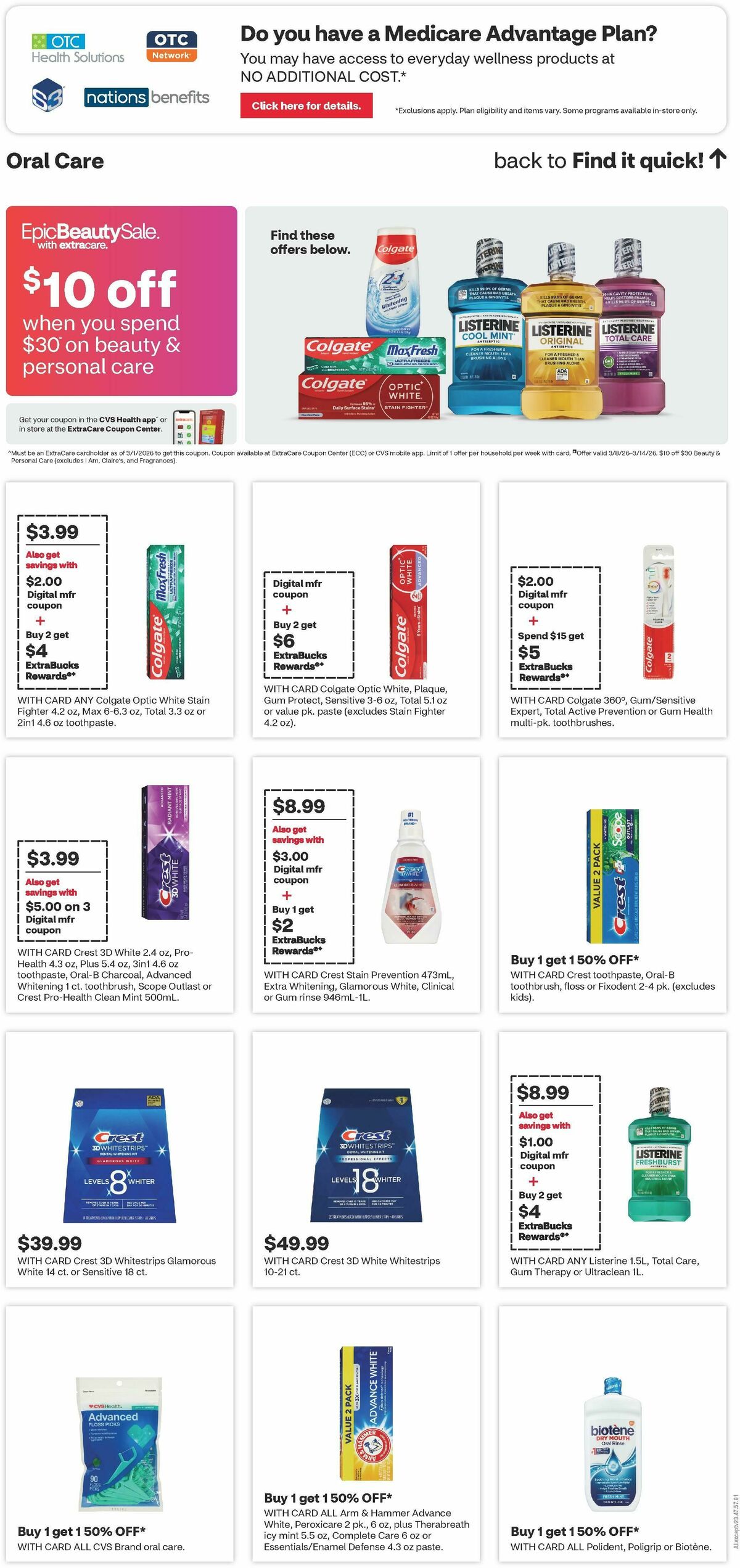 CVS Pharmacy Weekly Ad from March 8