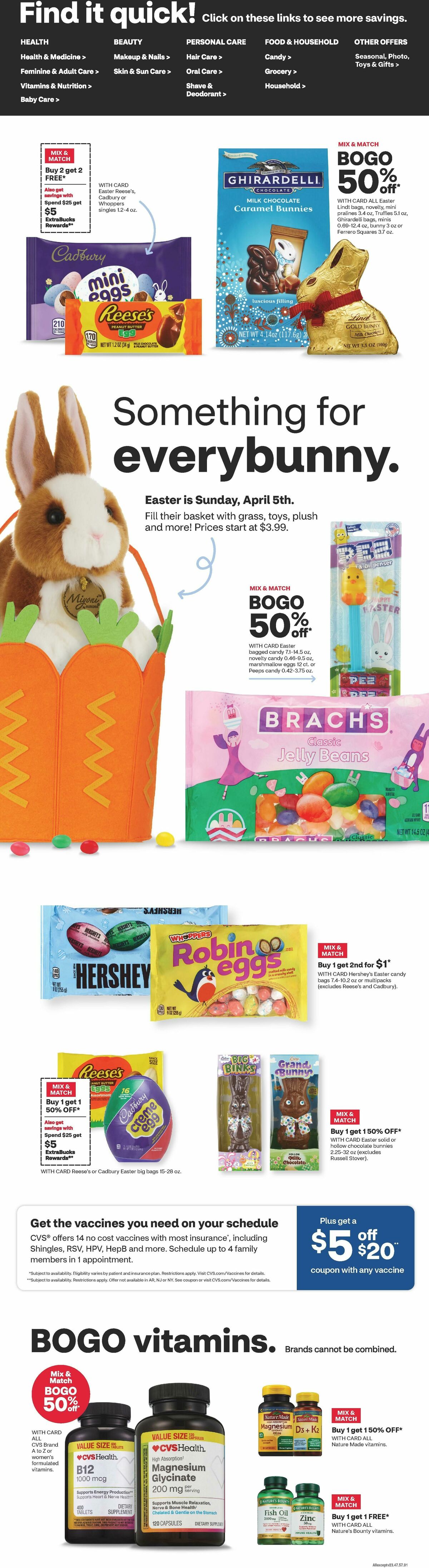 CVS Pharmacy Weekly Ad from March 22
