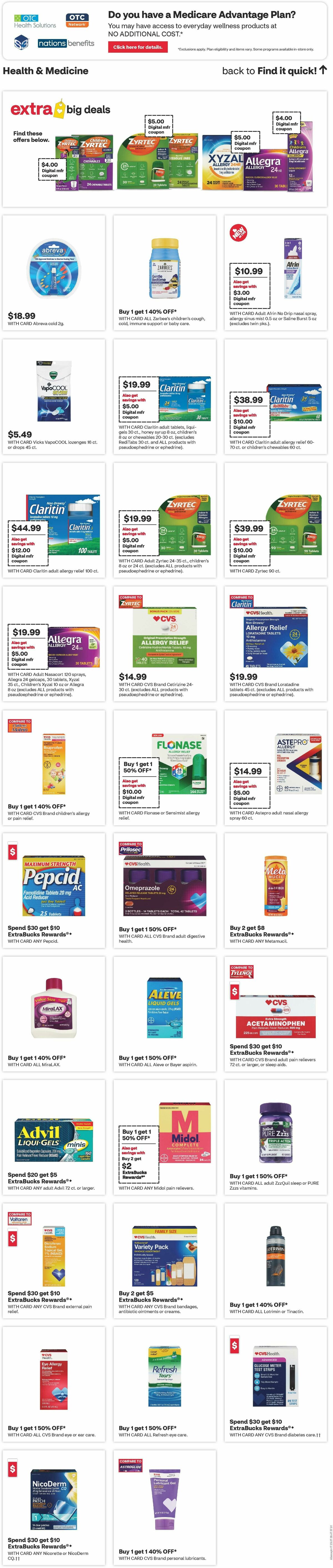 CVS Pharmacy Weekly Ad from April 19