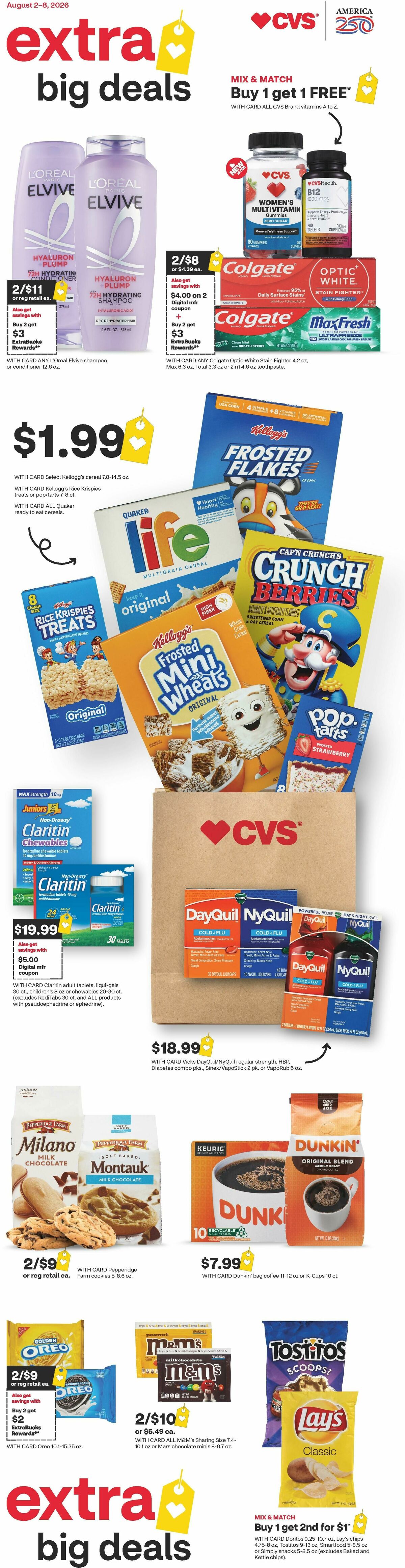 CVS Pharmacy Weekly Ad from August 2