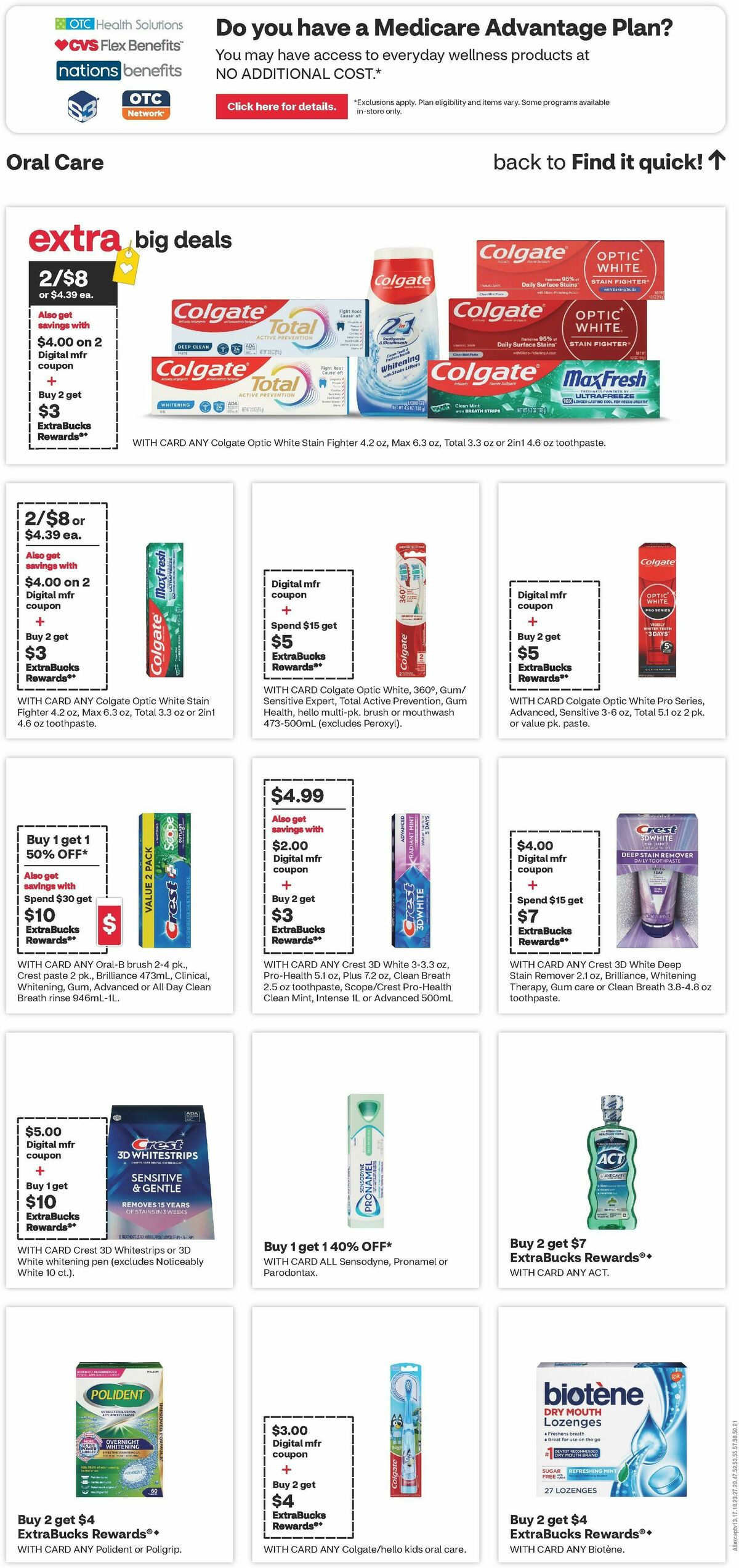 CVS Pharmacy Weekly Ad from August 2