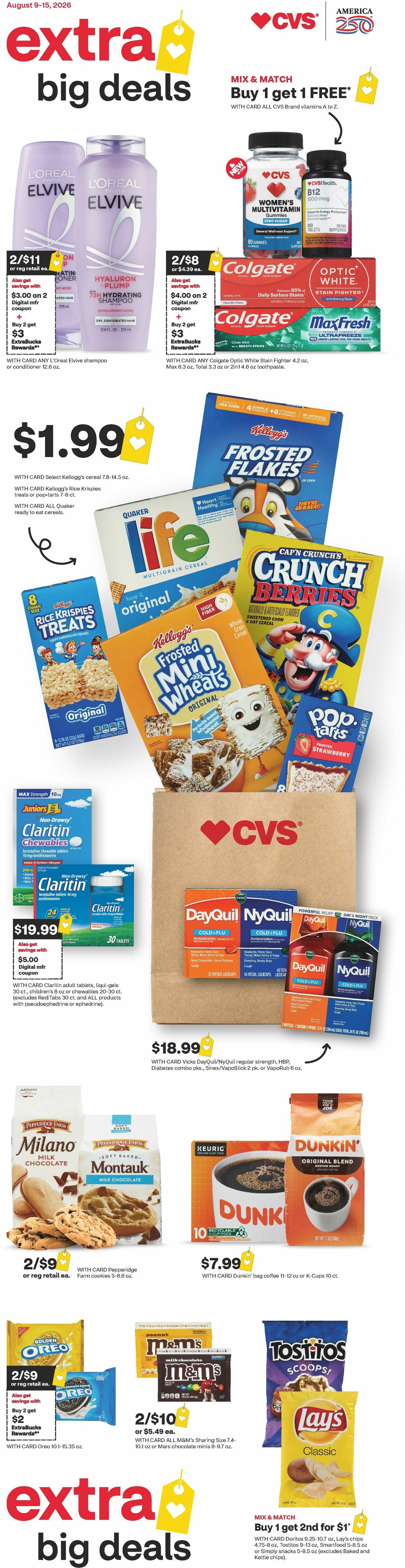 CVS Pharmacy Weekly Ad from August 9