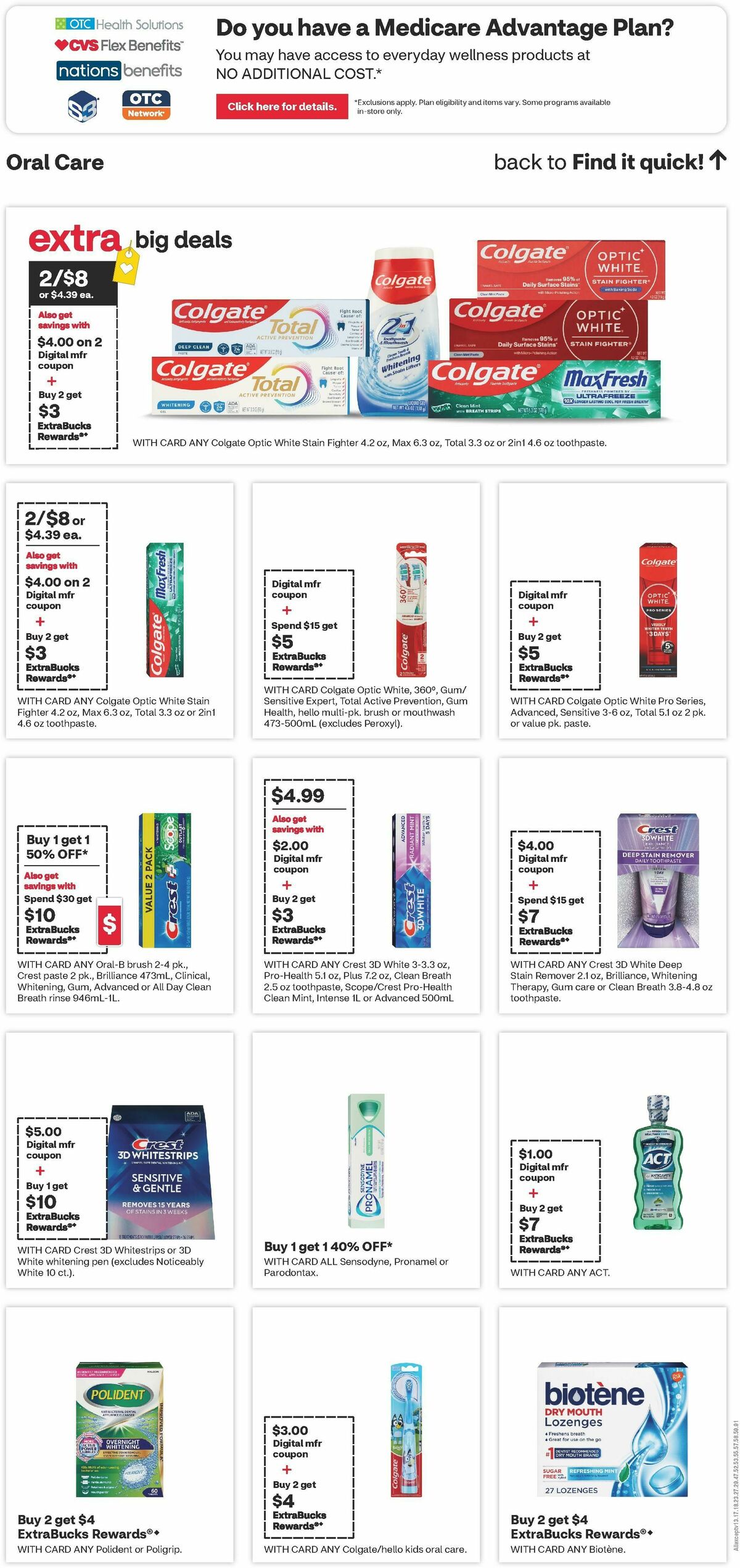 CVS Pharmacy Weekly Ad from August 9