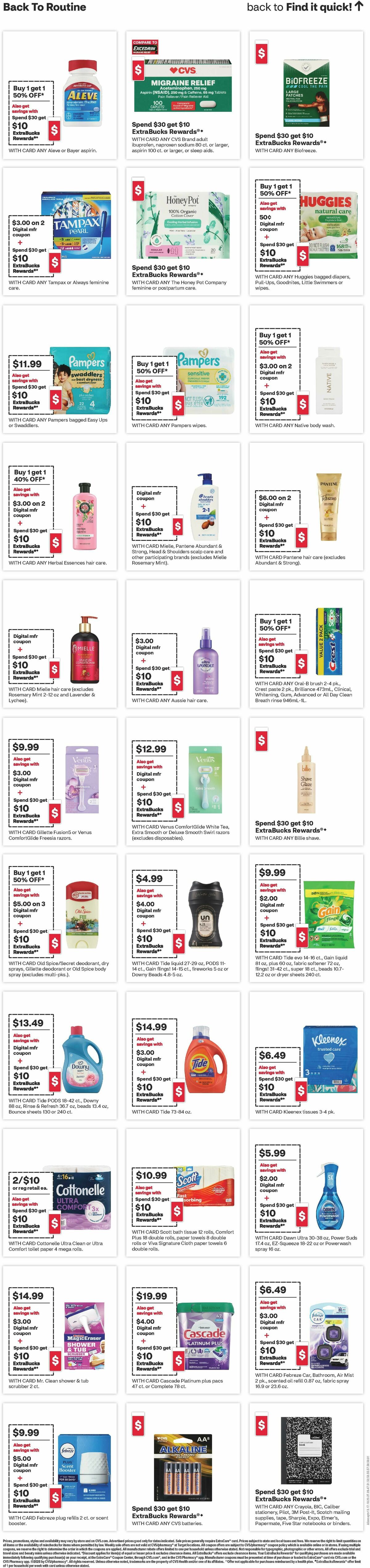 CVS Pharmacy Weekly Ad from August 9