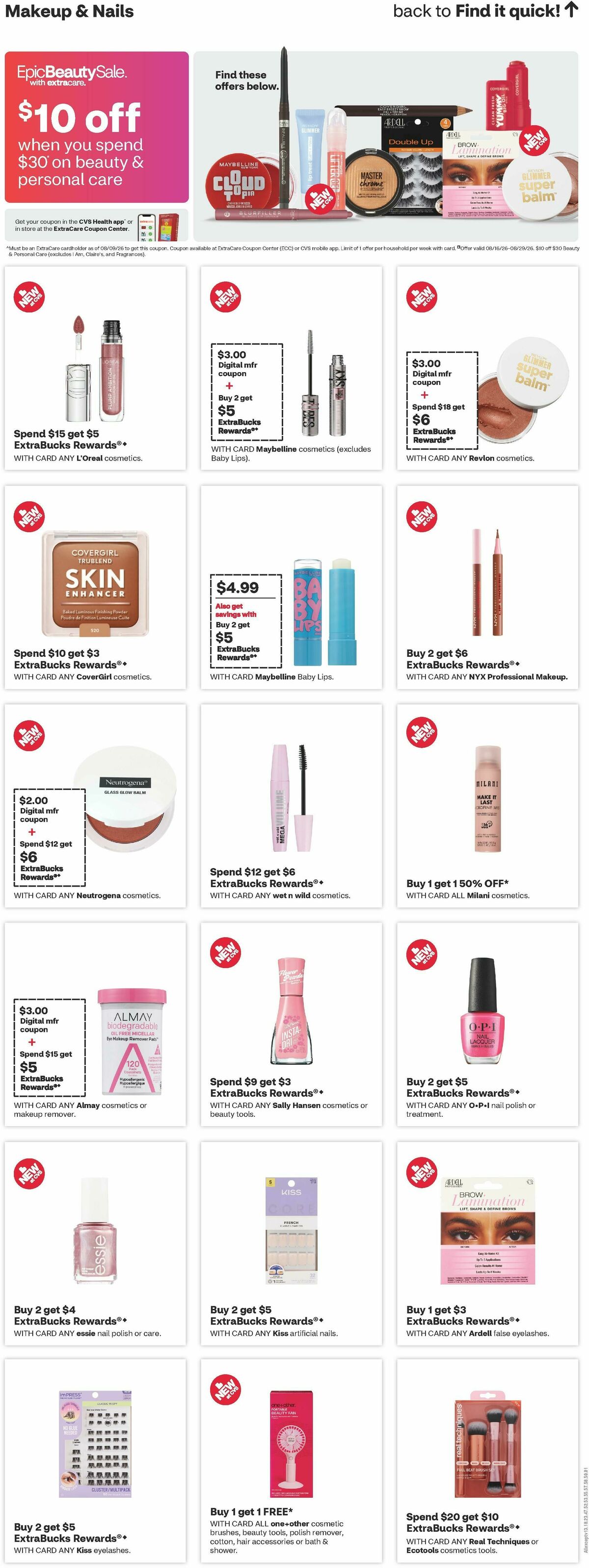 CVS Pharmacy Weekly Ad from August 16
