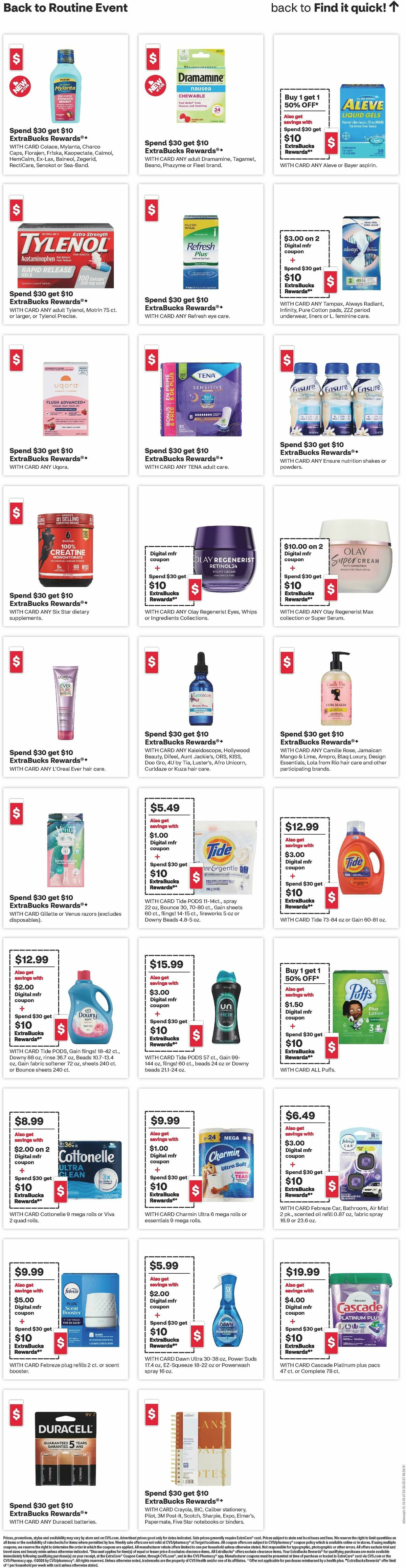 CVS Pharmacy Weekly Ad from August 16