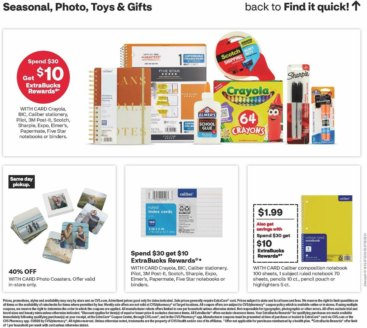 CVS Pharmacy Weekly Ad from August 30