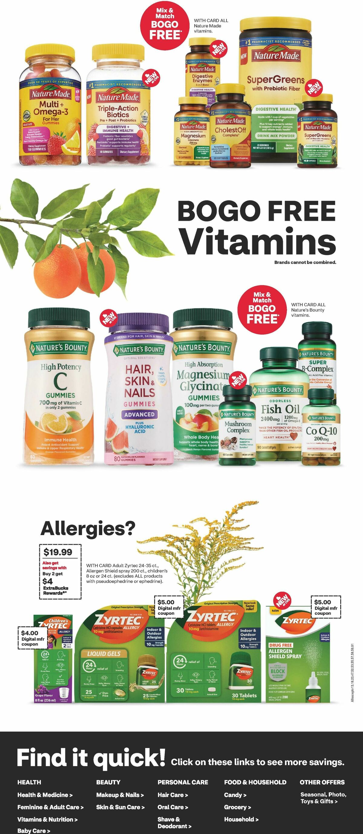 CVS Pharmacy Weekly Ad from August 30