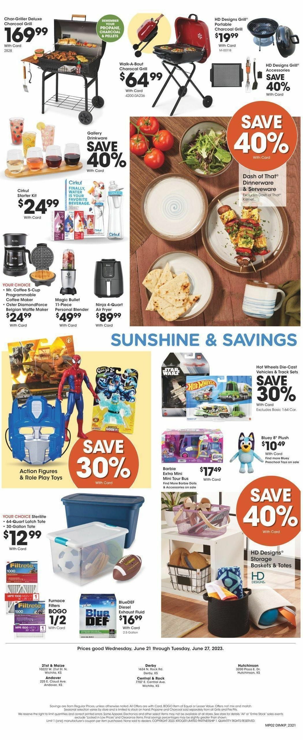 Dillons Summer Weekly Ad from June 21
