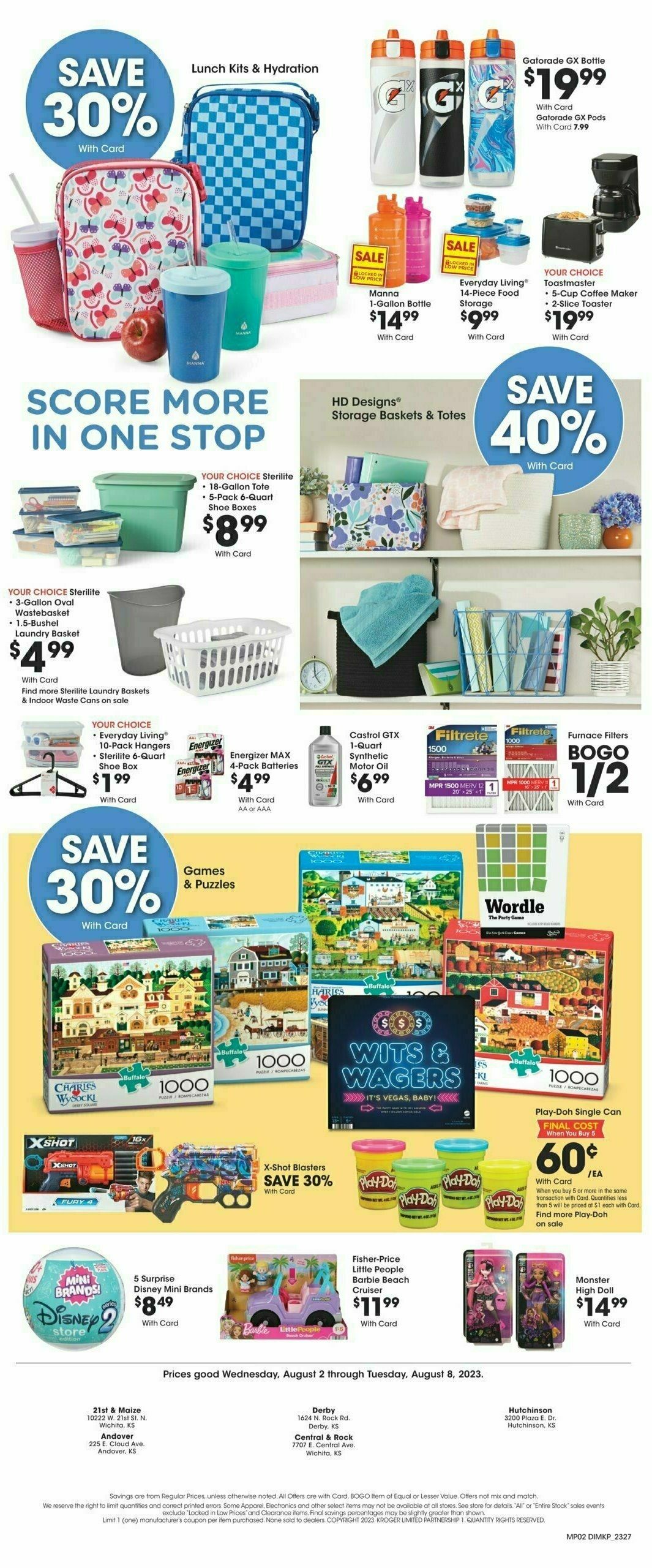Dillons Weekly Ad from August 2