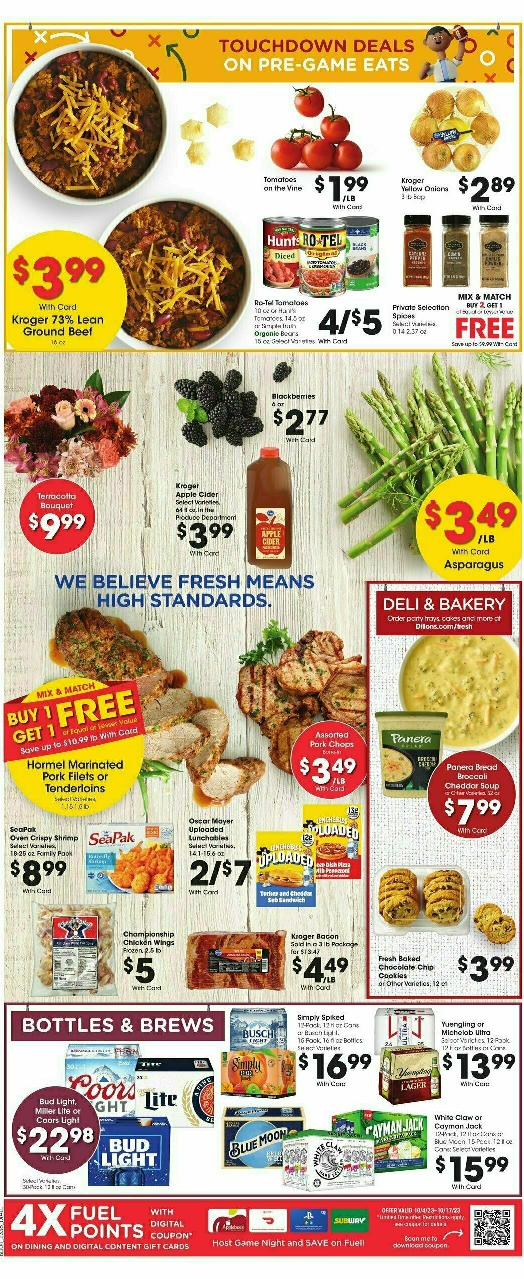 Dillons Weekly Ad from October 4