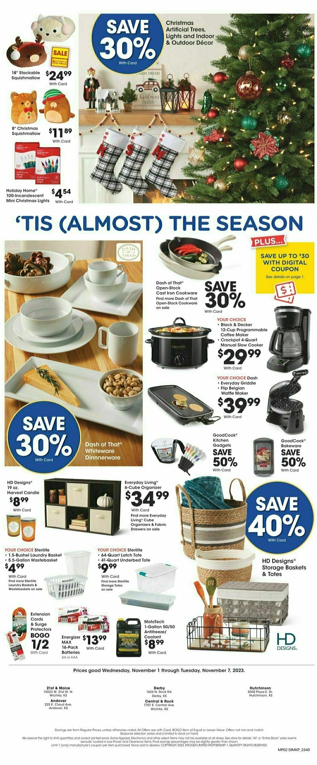 Dillons Weekly Ad from November 1