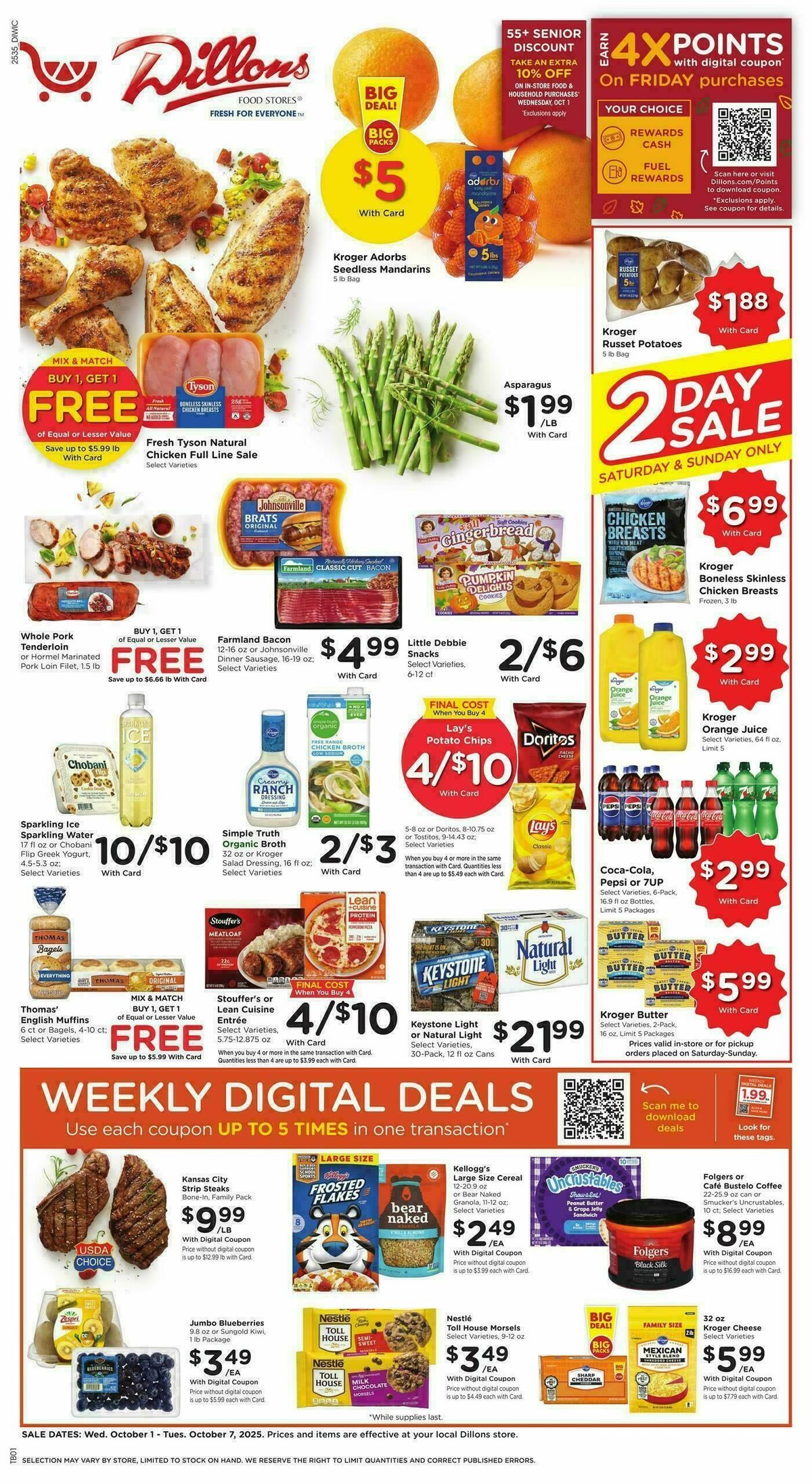 Dillons Weekly Ad from October 1