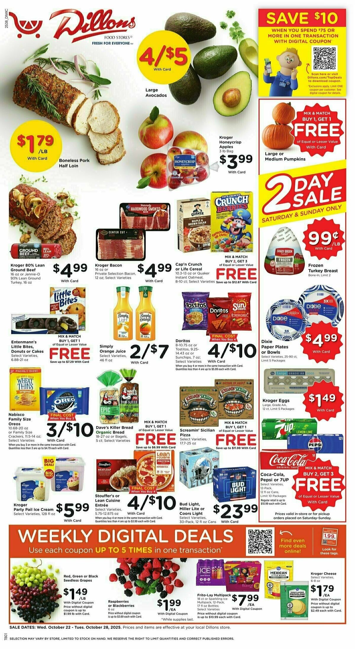 Dillons Weekly Ad from October 22