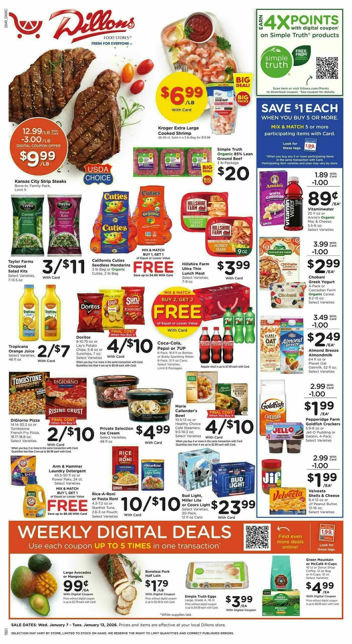 Dillons Weekly Ad from January 7