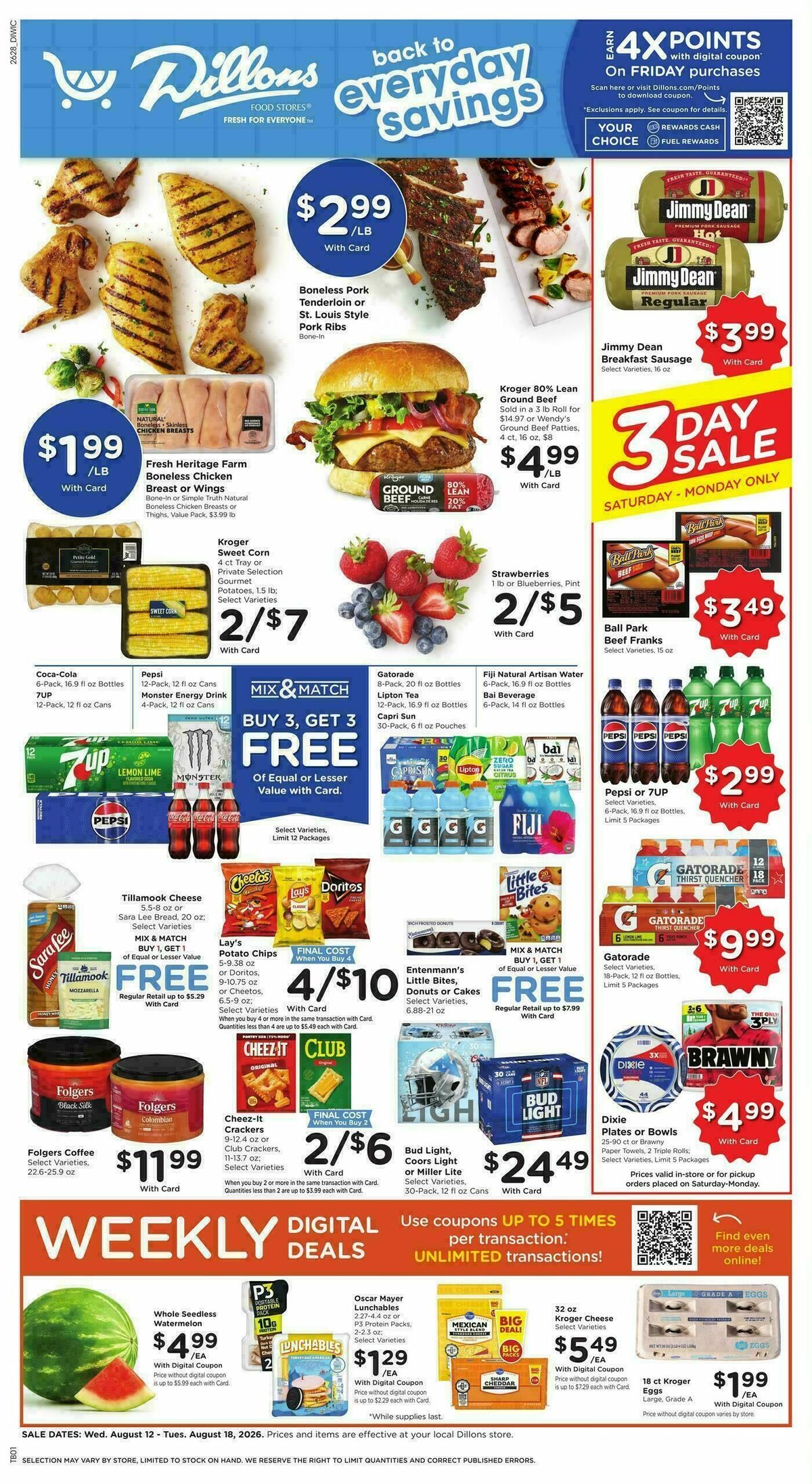 Dillons Weekly Ad from August 12