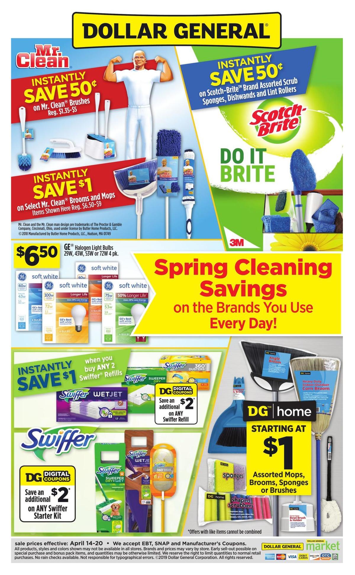 Dollar General Spring Cleaning Savings! Weekly Ad from April 14