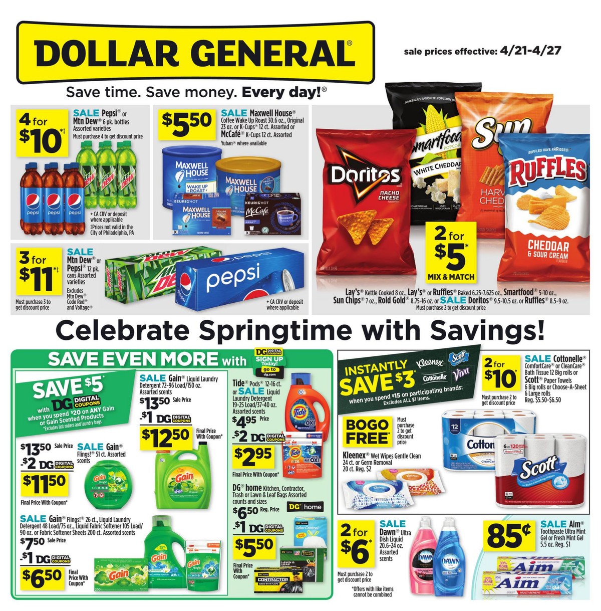 Dollar General Weekly Ad from April 21