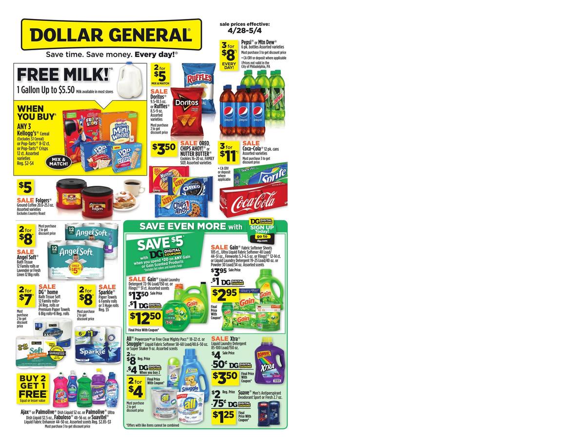 Dollar General Weekly Ad from April 28
