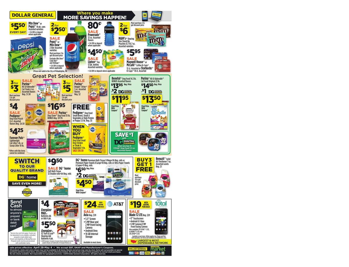 Dollar General Weekly Ad from April 28