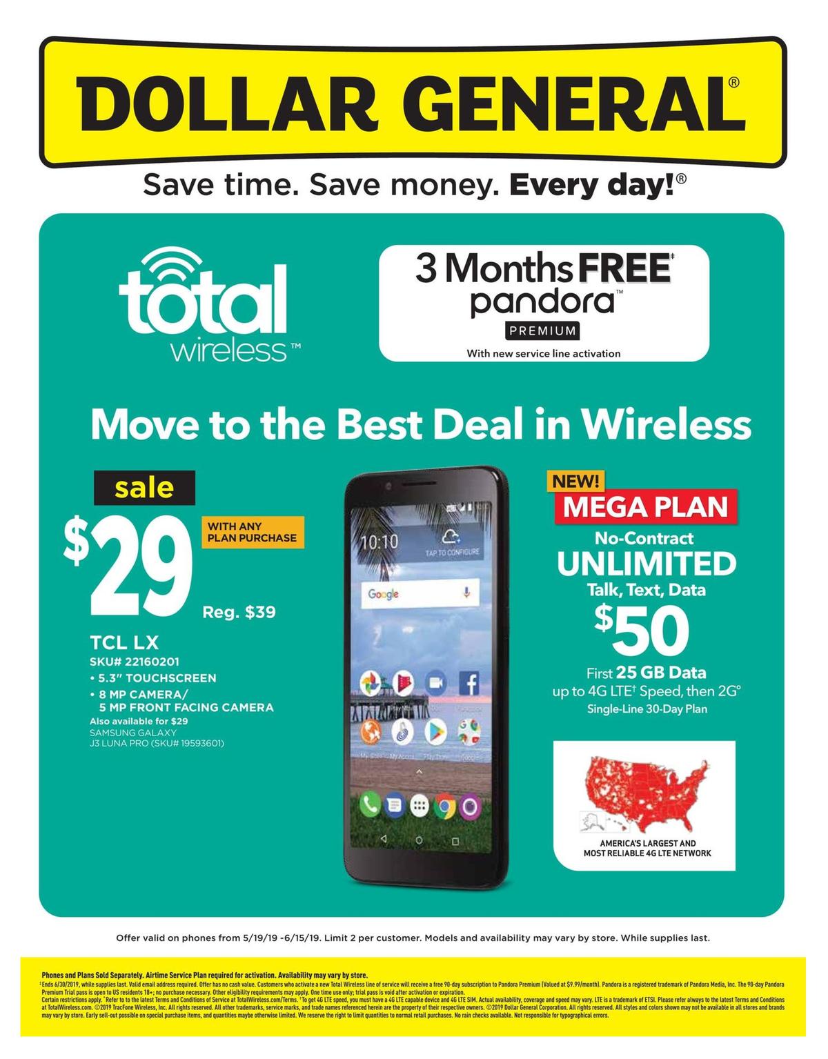 Dollar General Weekly Wireless Specials Weekly Ad from May 19