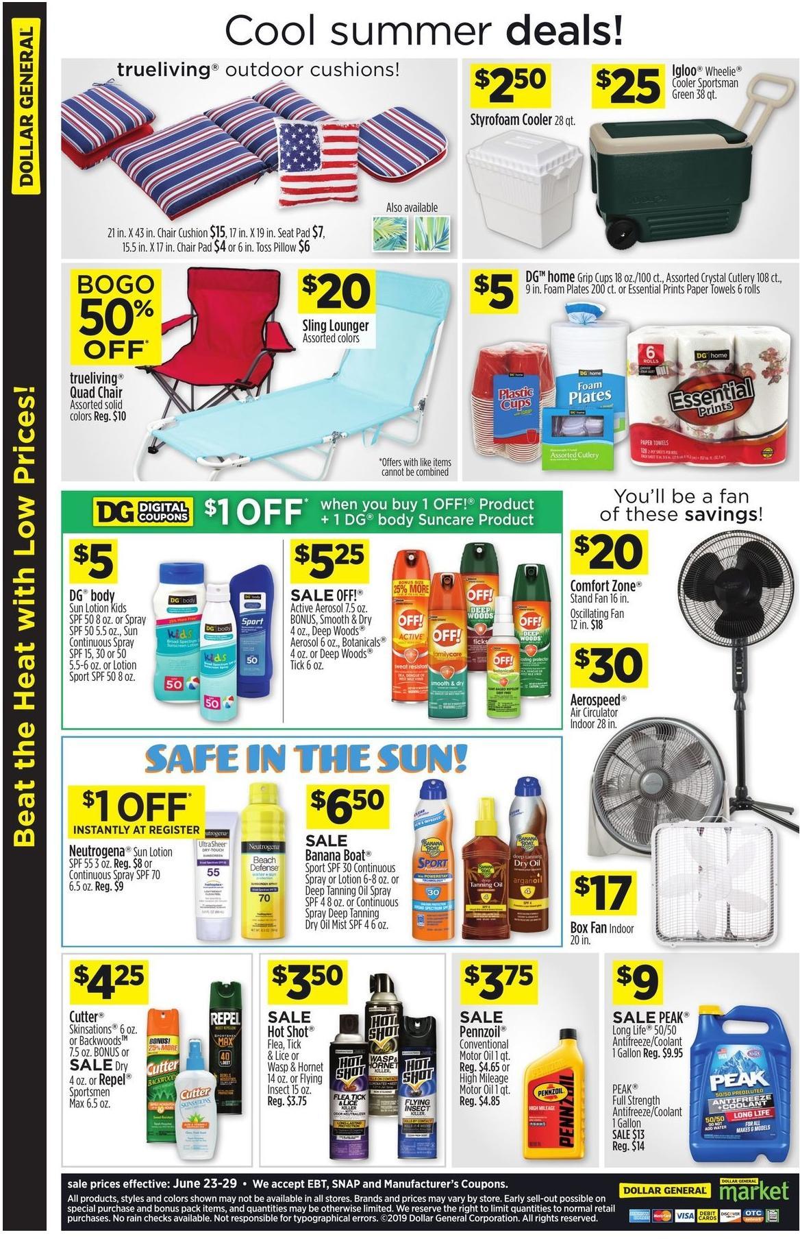 Dollar General Fun Summer Savings! Weekly Ad from June 23