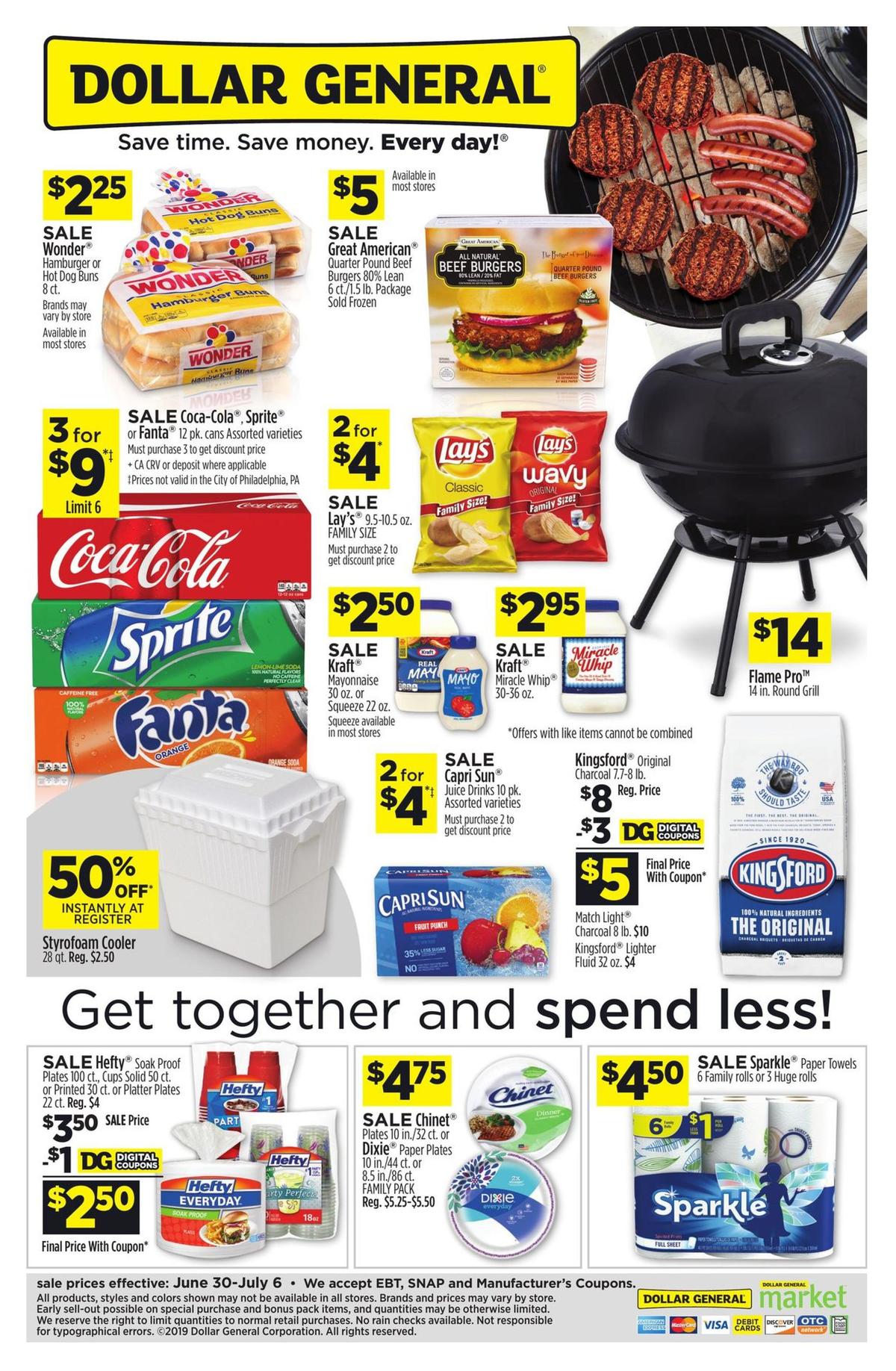Dollar General Save More on Summer Essentials! Weekly Ad from June 30