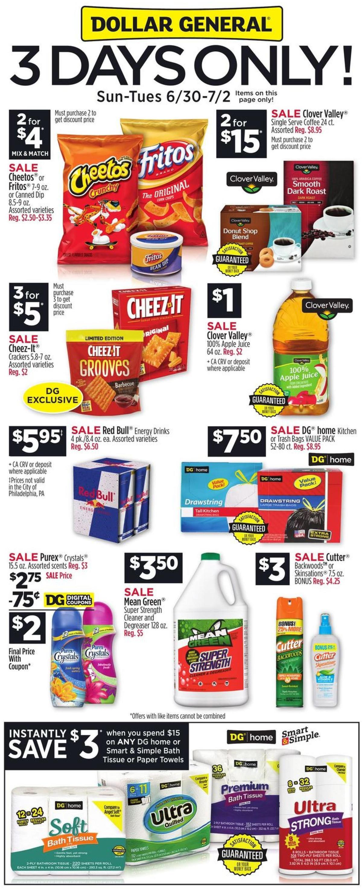 Dollar General Weekly Ad from June 30