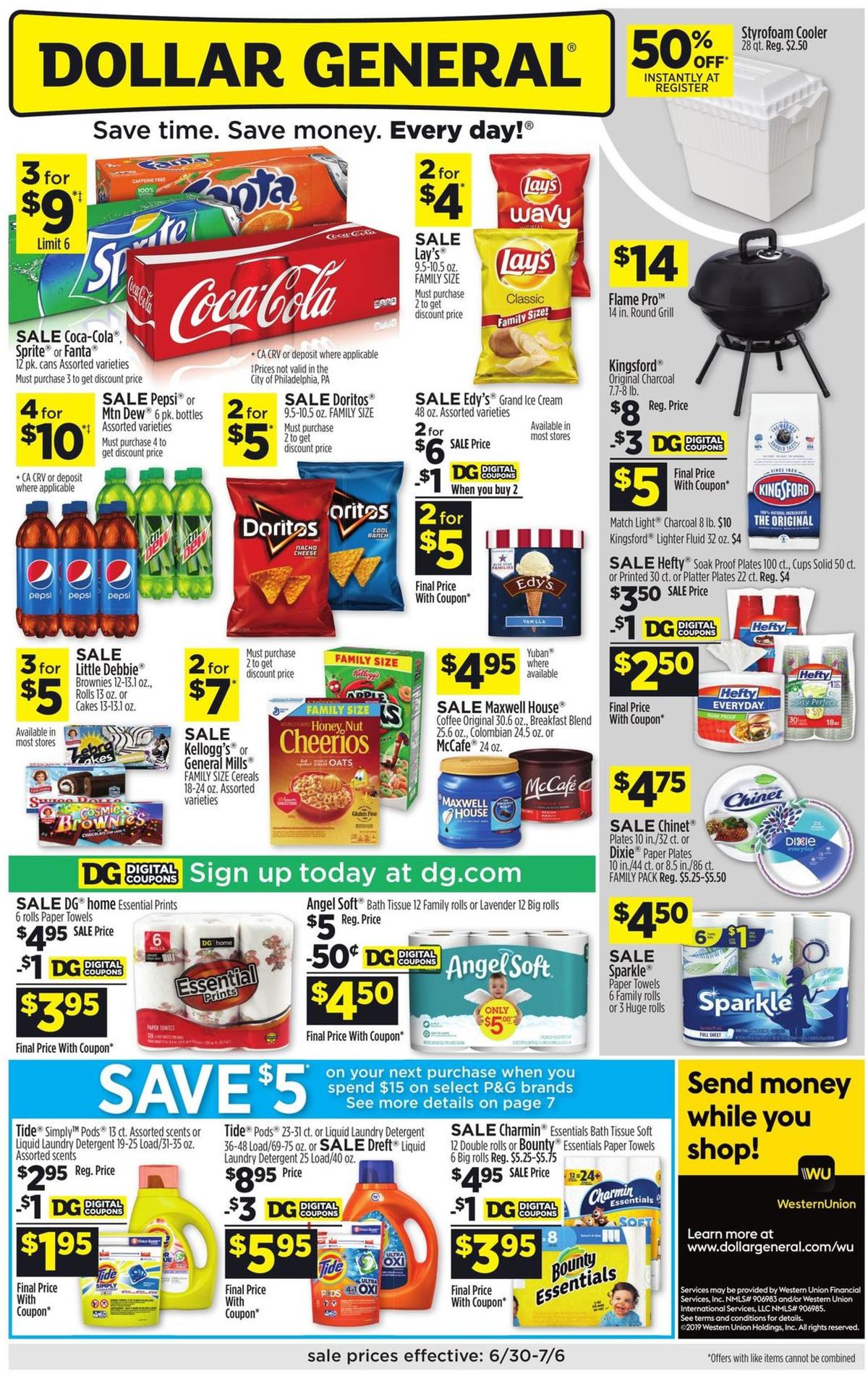 Dollar General Weekly Ad from June 30