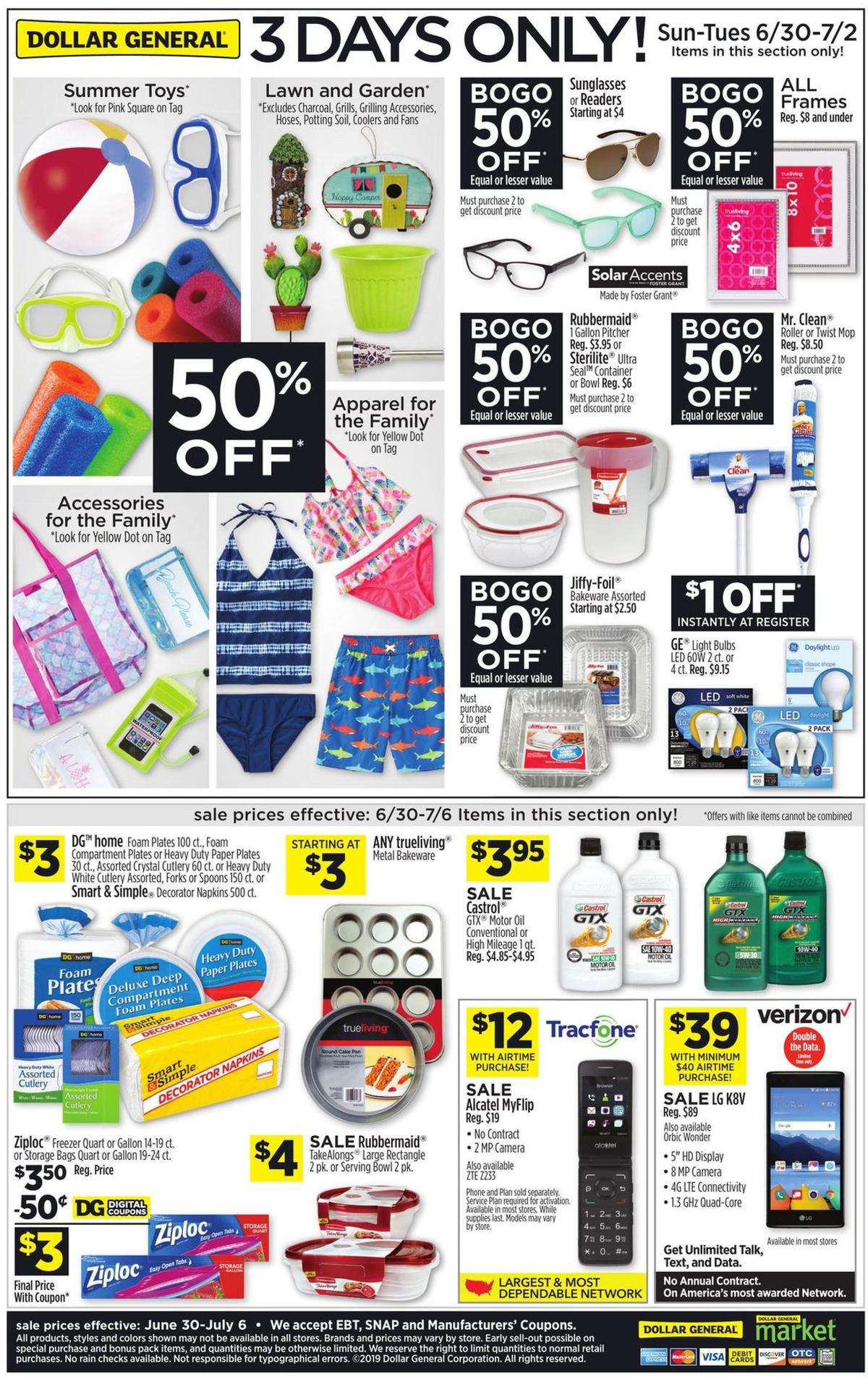 Dollar General Weekly Ad from June 30