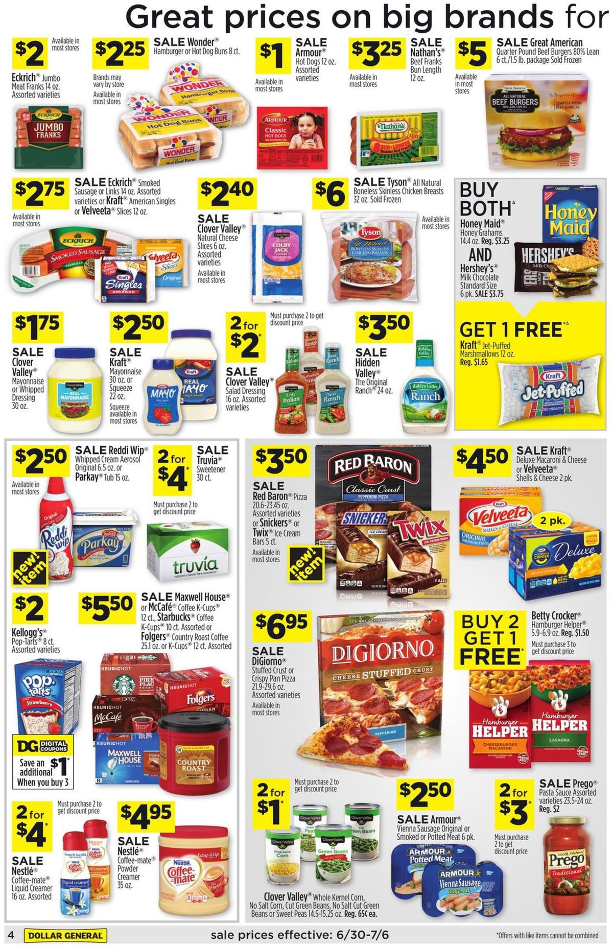Dollar General Weekly Ad from June 30