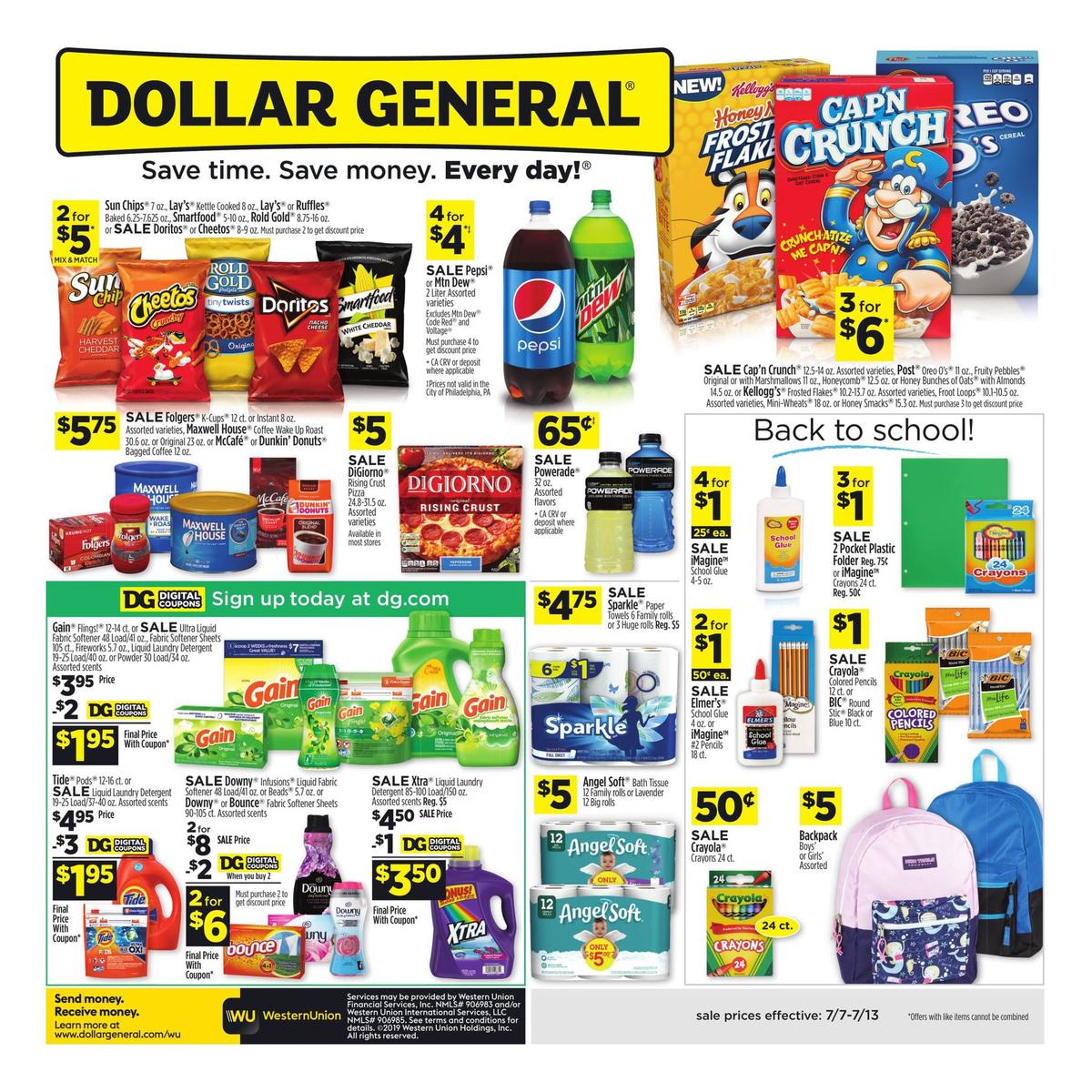 Dollar General Weekly Ad from July 7