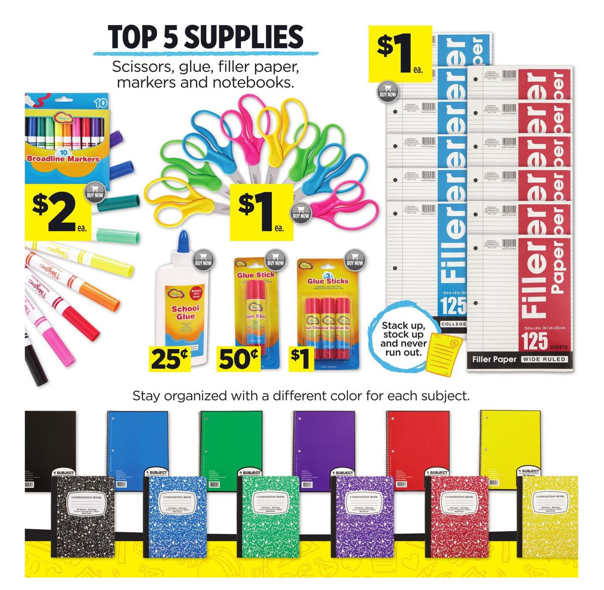 Dollar General Back to School Savings at DG! Weekly Ad from July 7