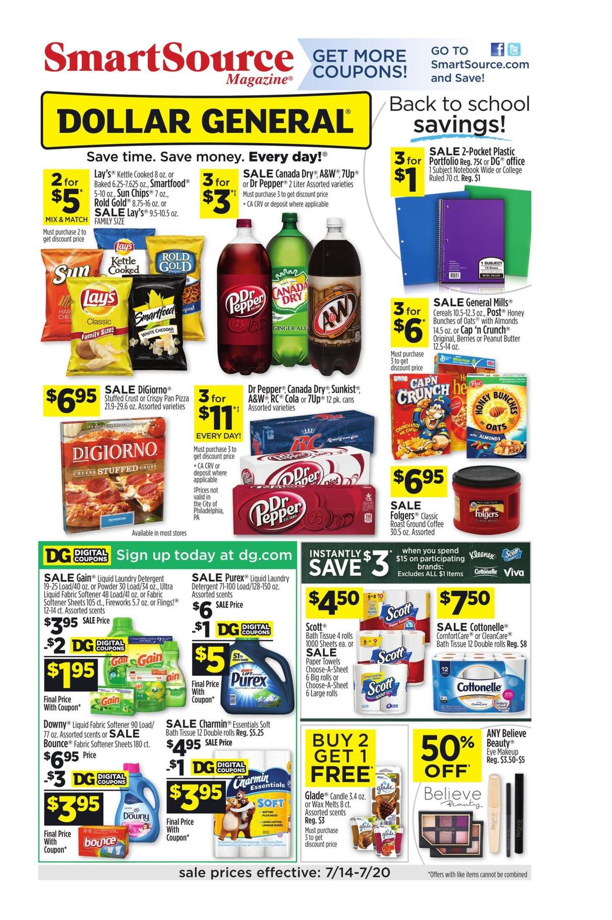 Dollar General Weekly Ad from July 14
