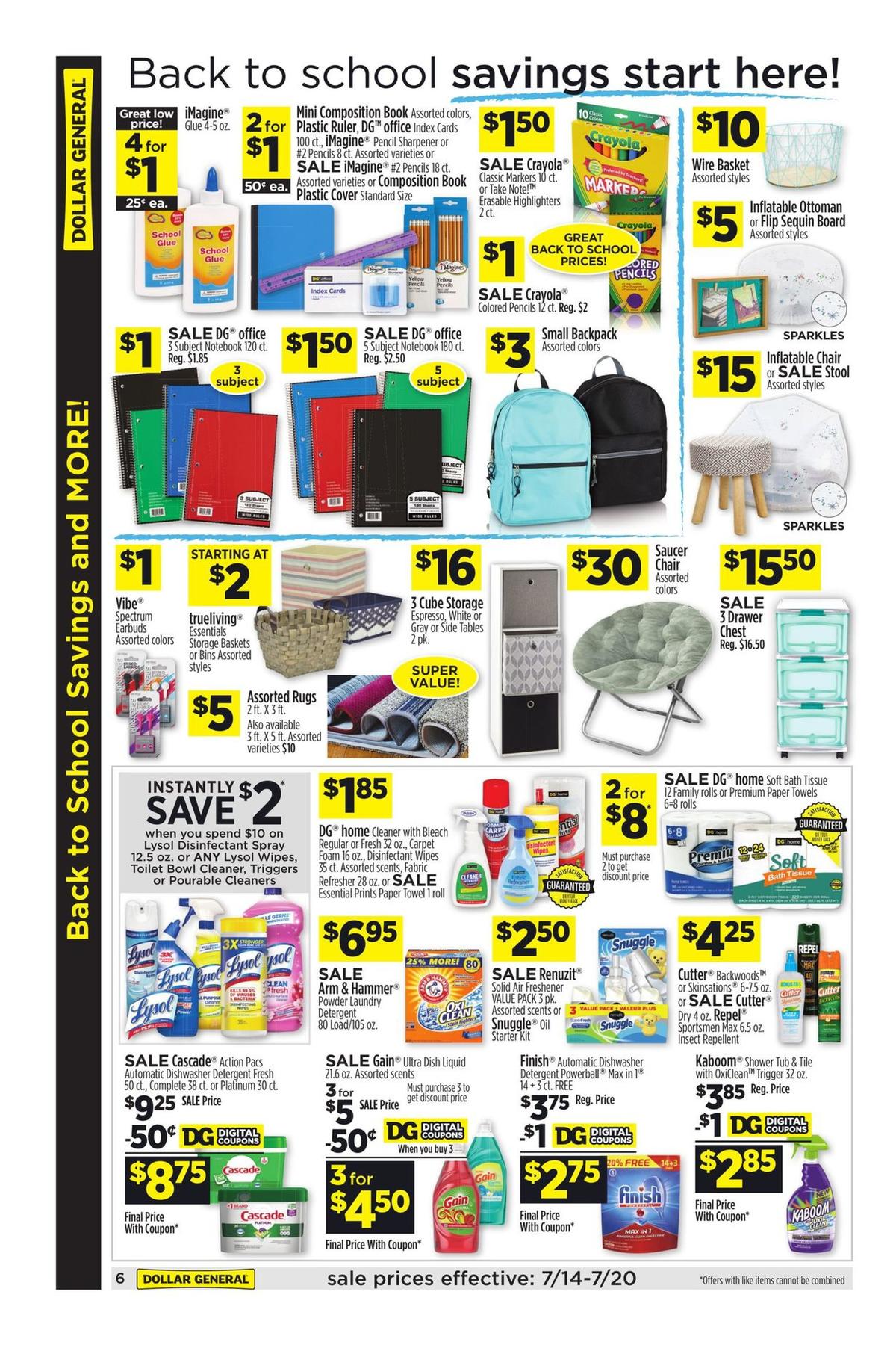Dollar General Weekly Ad from July 14
