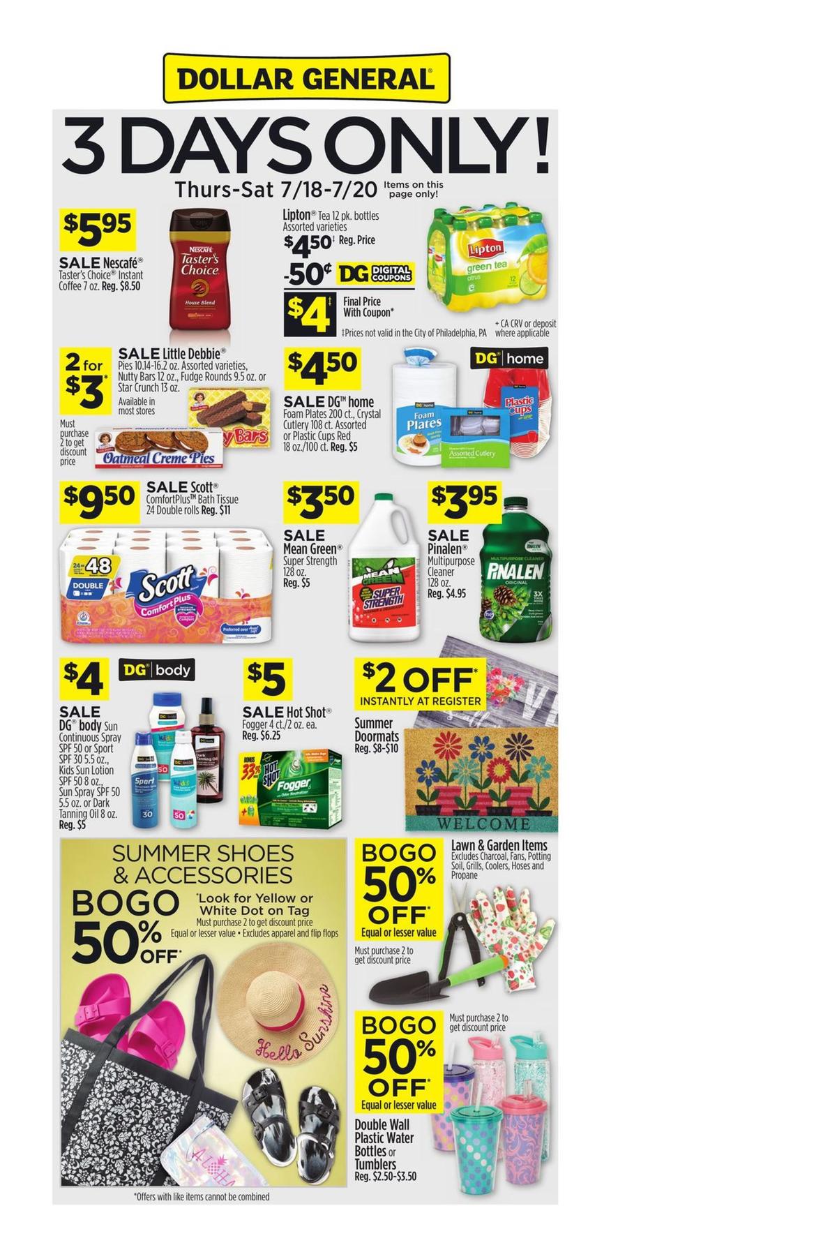 Dollar General Weekly Ad from July 14