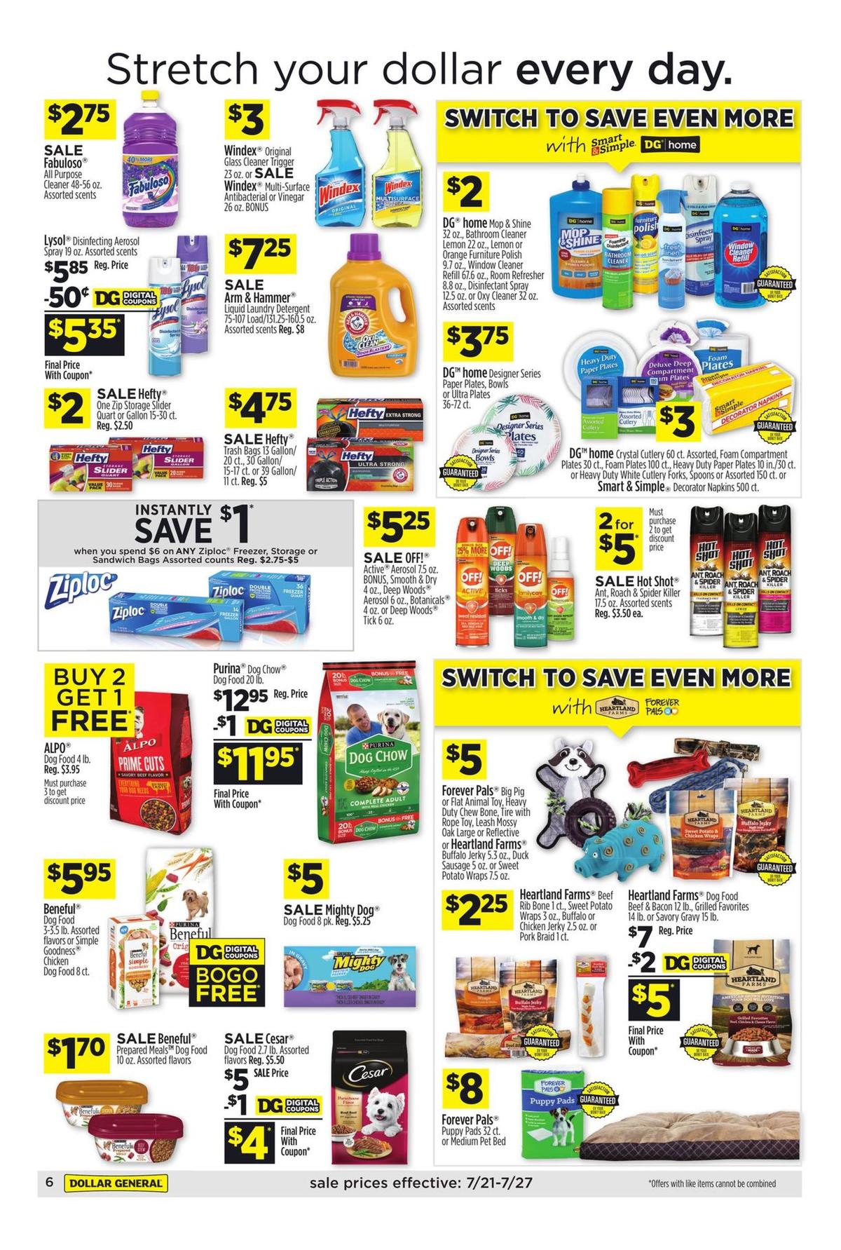 Dollar General Weekly Ad from July 21